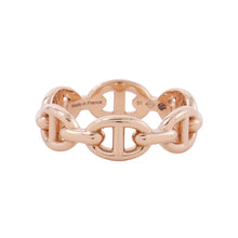将图像加载到图库查看器中，HERMES Chaine d'Ancre Anchene Ring Size PM/#51 18K Pink Gold
