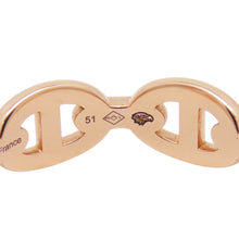 将图像加载到图库查看器中，HERMES Chaine d'Ancre Anchene Ring Size PM/#51 18K Pink Gold
