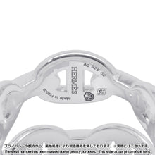 将图像加载到图库查看器中，HERMES Chaine d'Ancre Double Row Ring Size 52 SV925
