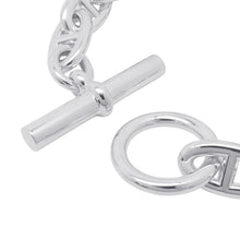 将图像加载到图库查看器中，HERMES Chaine d&#39;Ancre Bracelet 11 frames Size GM SV925
