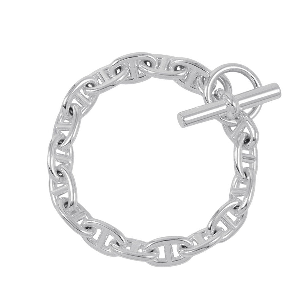 HERMES Chaine d'Ancre Bracelet 17 frames Size MM SV925