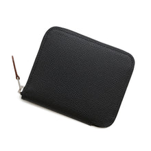 Load image into Gallery viewer, HERMES Azap compact silk in Black Epsom
