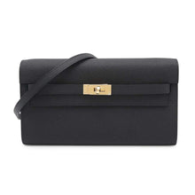 Load image into Gallery viewer, HERMES Kelly wallet long to go Black Epsom
