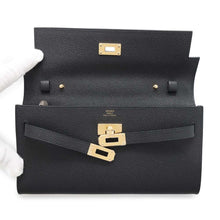 Load image into Gallery viewer, HERMES Kelly wallet long to go Black Epsom
