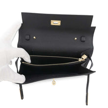 Load image into Gallery viewer, HERMES Kelly wallet long to go Black Epsom
