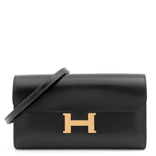 将图像加载到图库查看器中，HERMES Constance to Go Black Box Calf Leather
