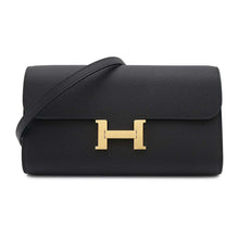 Load image into Gallery viewer, HERMES Constance Long to Go Black Epsom
