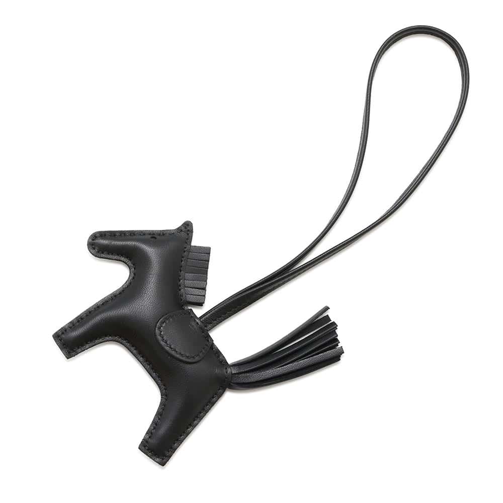 HERMES Rodeo Black Lambskin Size PM
