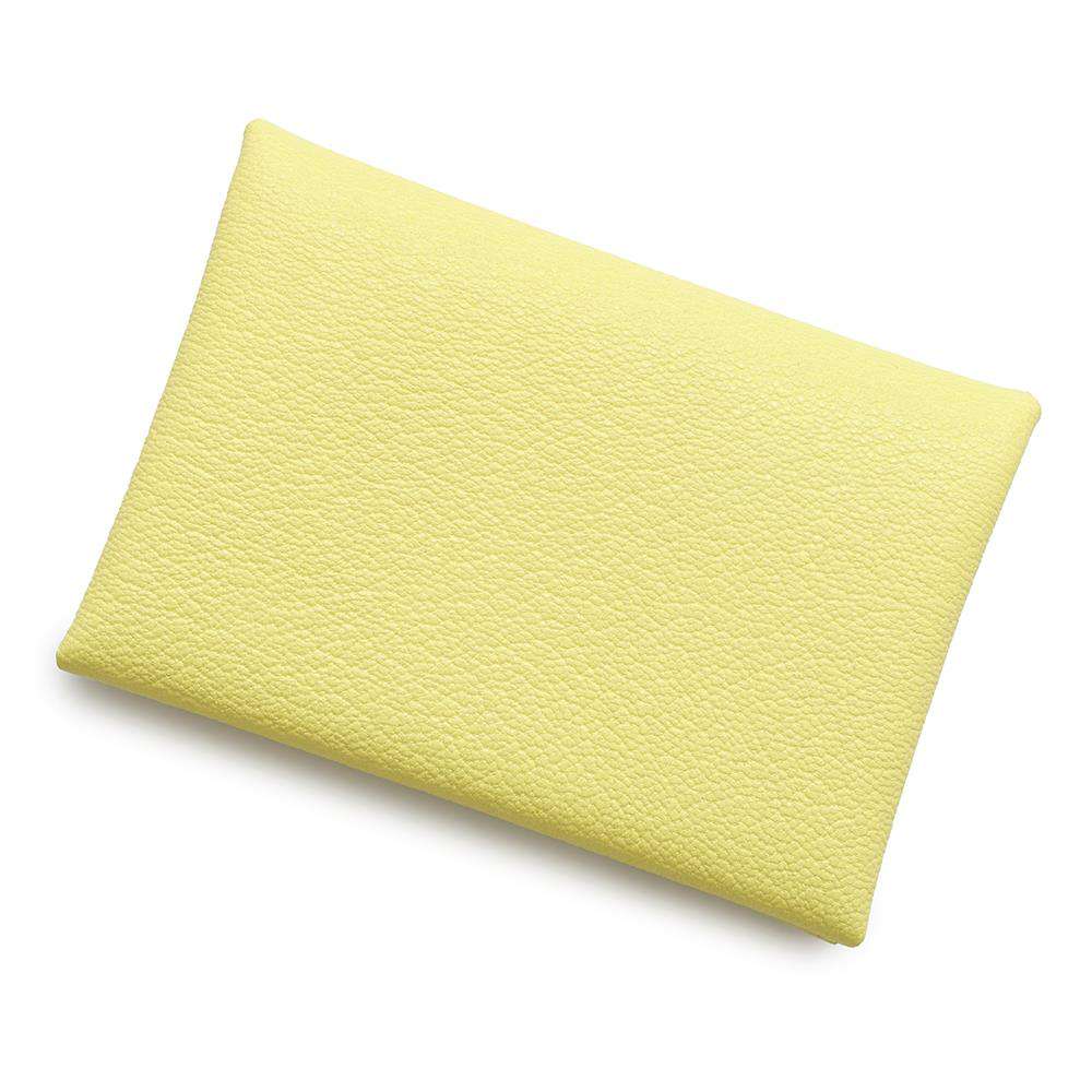 HERMES Calvi Duo Limoncello Chevre Myzore Goatskin
