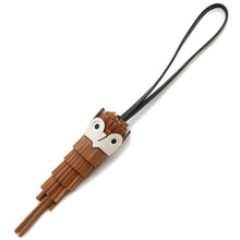 Load image into Gallery viewer, HERMES Bag Charm Chouette Gold/Nata/Black/Pande Epice/White Lambskin Epsom Swift Leather
