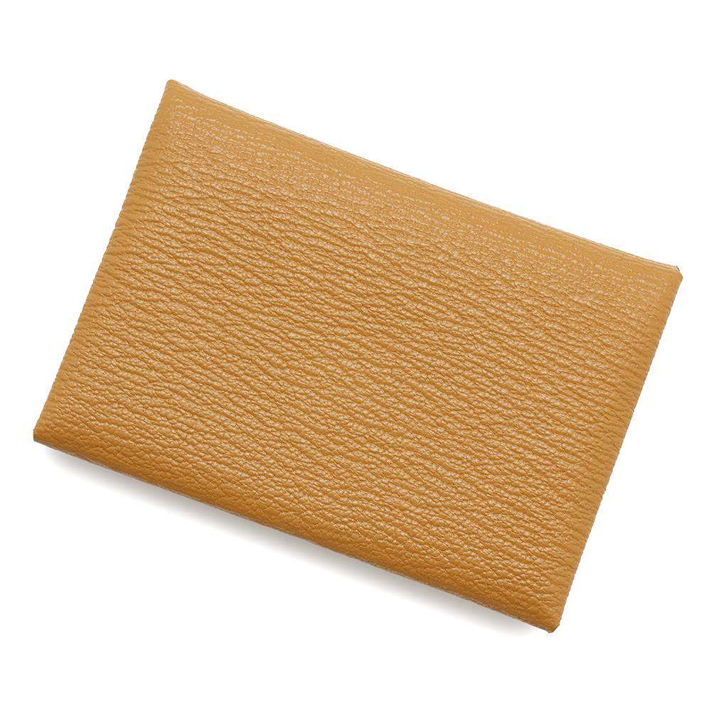 HERMES Calvi Duo Caramel Chevre Leather