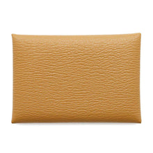 Load image into Gallery viewer, HERMES Calvi Duo Caramel Chevre Leather
