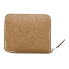 Load image into Gallery viewer, HERMES Azap compact silk in Gold Epsom
