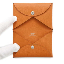 Load image into Gallery viewer, HERMES Calvi Orange Epsom
