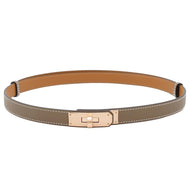 HERMES Kelly belt Size 18 Etoupe Epsom