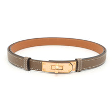 将图像加载到图库查看器中，HERMES Kelly Belt Etoupe Epsom
