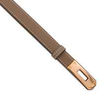 将图像加载到图库查看器中，HERMES Kelly Belt Etoupe Epsom
