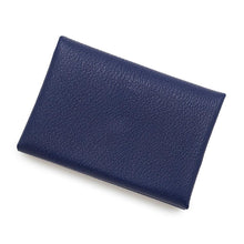 Load image into Gallery viewer, HERMES Calvi Duo Blue Saphir Chevre Leather
