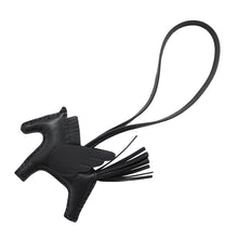 将图像加载到图库查看器中，HERMES Rodeo Pegasus Saw Black Black Lambskin
