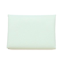 将图像加载到图库查看器中，HERMES Calvi Duo VertPeppermint Epsom
