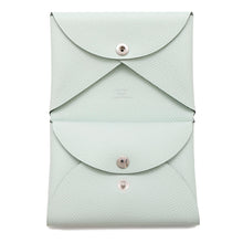 将图像加载到图库查看器中，HERMES Calvi Duo VertPeppermint Epsom
