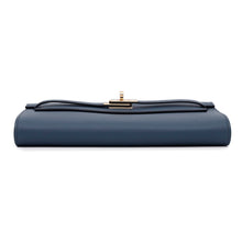 将图像加载到图库查看器中，HERMES Kelly wallet long to go Blue de Prusse Evercolor
