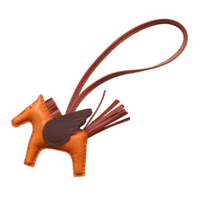 将图像加载到图库查看器中，HERMES Rodeo Pegasus Pan de Pice/Sienne/Moka Lambskin Size PM
