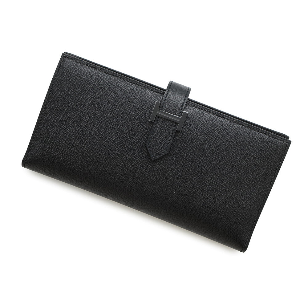 HERMES Bear Souffle Mono Chrome Black Veau Madame