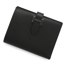 Load image into Gallery viewer, HERMES Bearn Compact Saw Black Black Veau Madame
