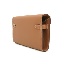 将图像加载到图库查看器中，HERMES Kelly wallet long to go Gold Evercolor

