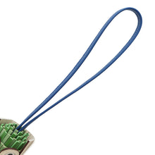将图像加载到图库查看器中，HERMES Chouette Owl Bag Charm Vert Yucca/Vert Cricket/Blue France/Nata Lambskin Epsom Swift Leather
