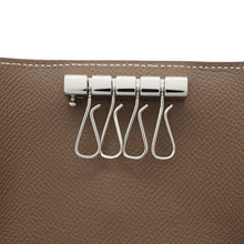 将图像加载到图库查看器中，HERMES Bearn Quadruple Key Case Etoupe Epsom
