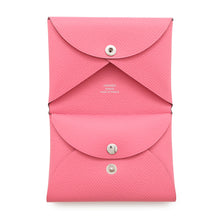 将图像加载到图库查看器中，HERMES Calvi Duo Rose Azalee Epsom
