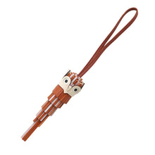 将图像加载到图库查看器中，HERMES Chouette Owl Bag Charm Pain de Epice/Mauve Pale/Sienne/Nata/White Epsom Lambskin Swift Leather
