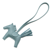 将图像加载到图库查看器中，HERMES Rodeo Bag Charm Ciel Lambskin Size PM
