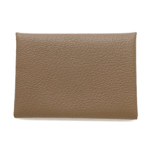 将图像加载到图库查看器中，HERMES ★Calvi Duo Etoupe Chevre Leather
