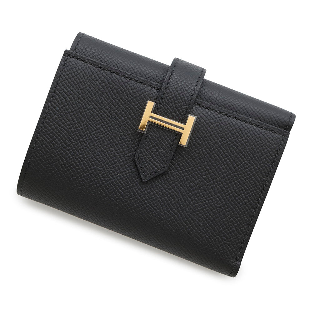 HERMES Bearn combine Black Epsom