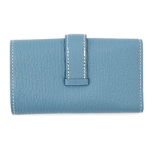 Load image into Gallery viewer, HERMES Bearn Key Case 4 New Blue Jean Chevre Myzore Goatskin

