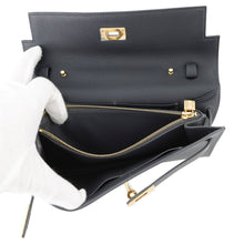 将图像加载到图库查看器中，HERMES Kelly Wallet Long To Go Ardoise Evercolor
