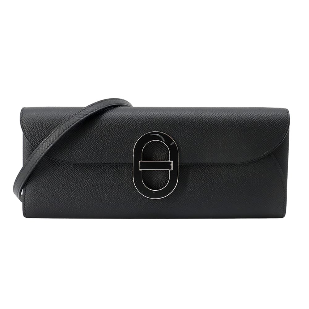 HERMES ★Chaine d'Ancre Maillon To-Go Black Epsom