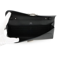 将图像加载到图库查看器中，HERMES Chaine d&#39;Ancre Maillon Togo Black Epsom
