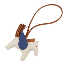 Load image into Gallery viewer, HERMES Rodeo Pegasus Craie/Blue Tie/Gold Anyo Miro Size PM
