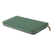 将图像加载到图库查看器中，HERMES Azap Long silk in Vert Moyen Epsom

