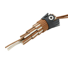 HERMES Chouette Owl Grimist/Gold/Nata Lambskin Epsom Swift Leather