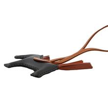 将图像加载到图库查看器中，HERMES Rodeo Bag Charm Black/Gold/Sienne Swift Leather Size PM
