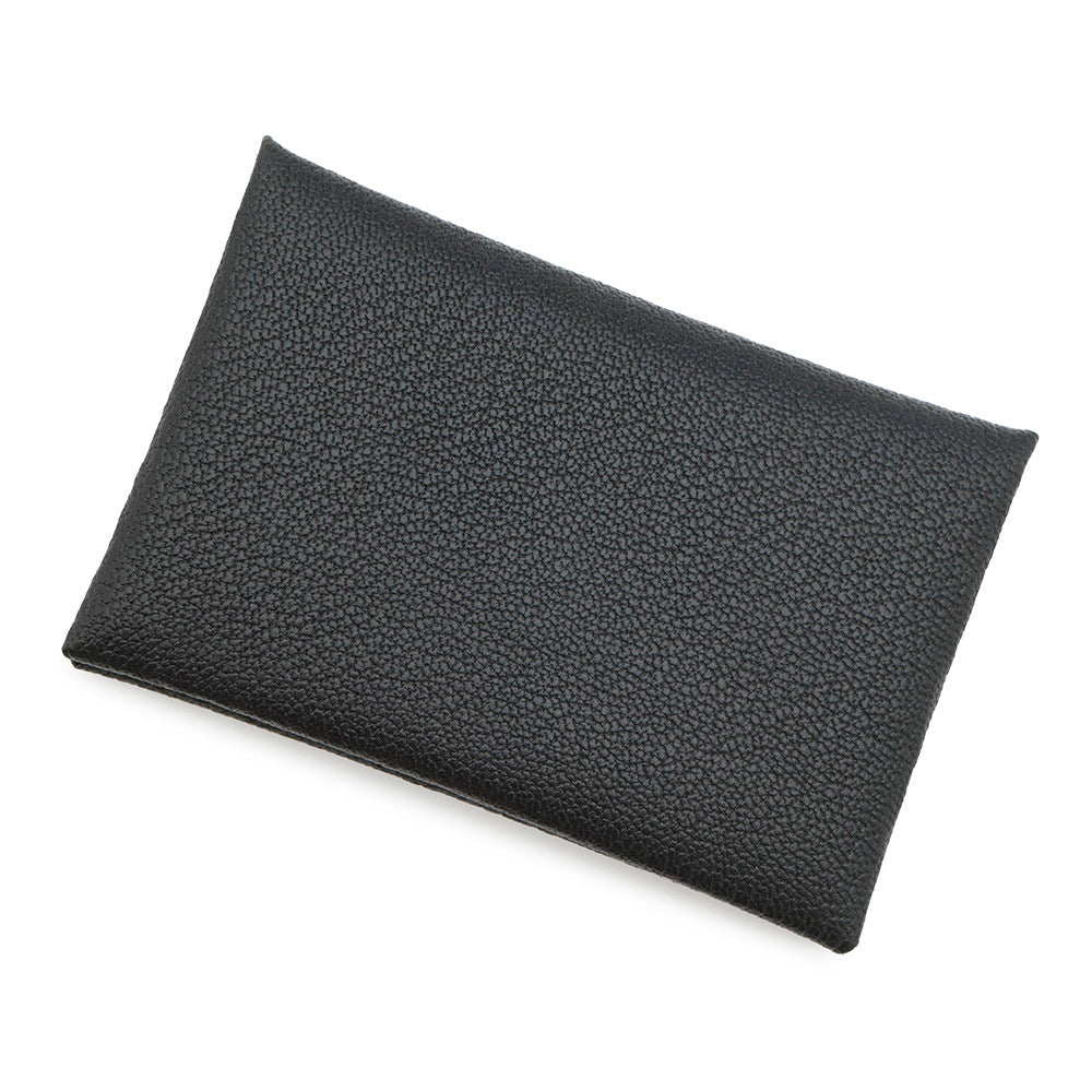 HERMES Calvi Black Chevre Myzore Goatskin