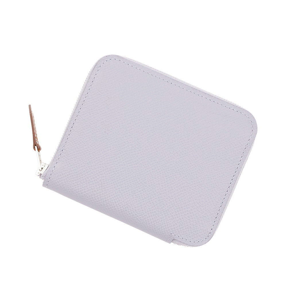 HERMES Azap compact silk in Green Pantan Epsom