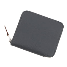 将图像加载到图库查看器中，HERMES Azap compact silk in Ardoise Epsom
