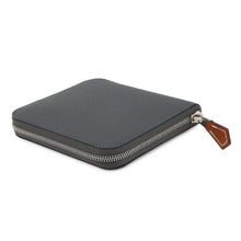 将图像加载到图库查看器中，HERMES Azap compact silk in Ardoise Epsom
