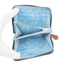 将图像加载到图库查看器中，HERMES Azap compact silk in Ardoise Epsom
